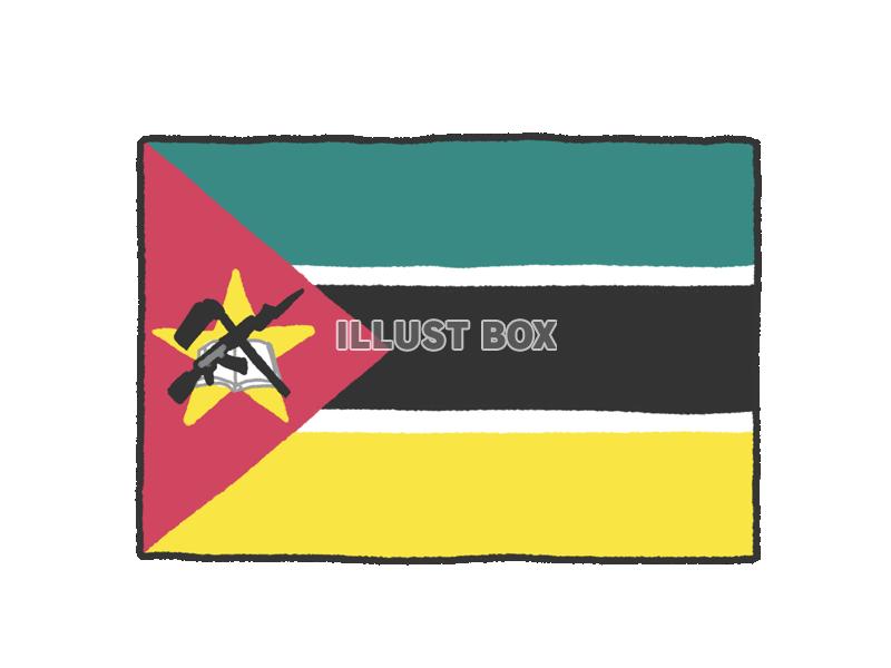 手描き国旗シリーズ　モザンビーク