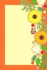 黄色い花のポストカード