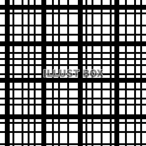 シームレスな翁格子文様 白黒【EPS】
