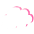 水彩　雲フレーム