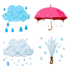 梅雨の素材２透過png