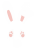 白うさ耳カチューシャ　透過