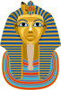 古代エジプトのファラオのツタンカーメンの黄金マスク