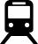 電車　マーク　シルエット