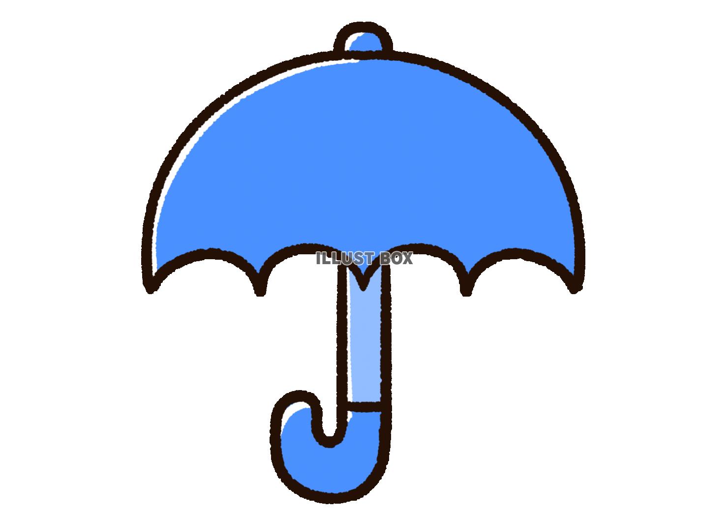 かわいい傘　水色