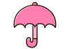 かわいい傘　ピンク