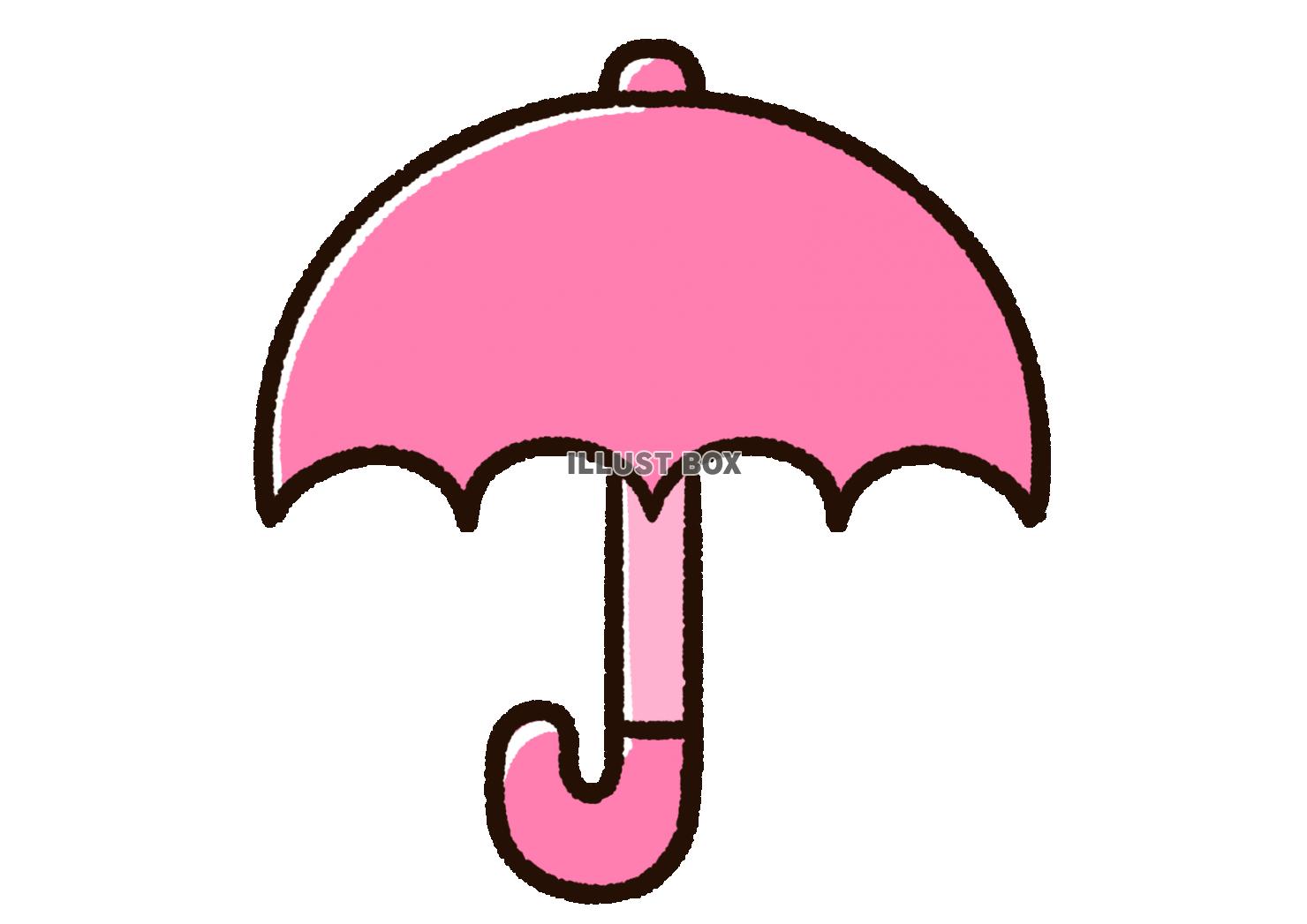かわいい傘　ピンク
