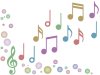 音符の壁紙画像シンプルな音楽会背景素材イラスト透過png