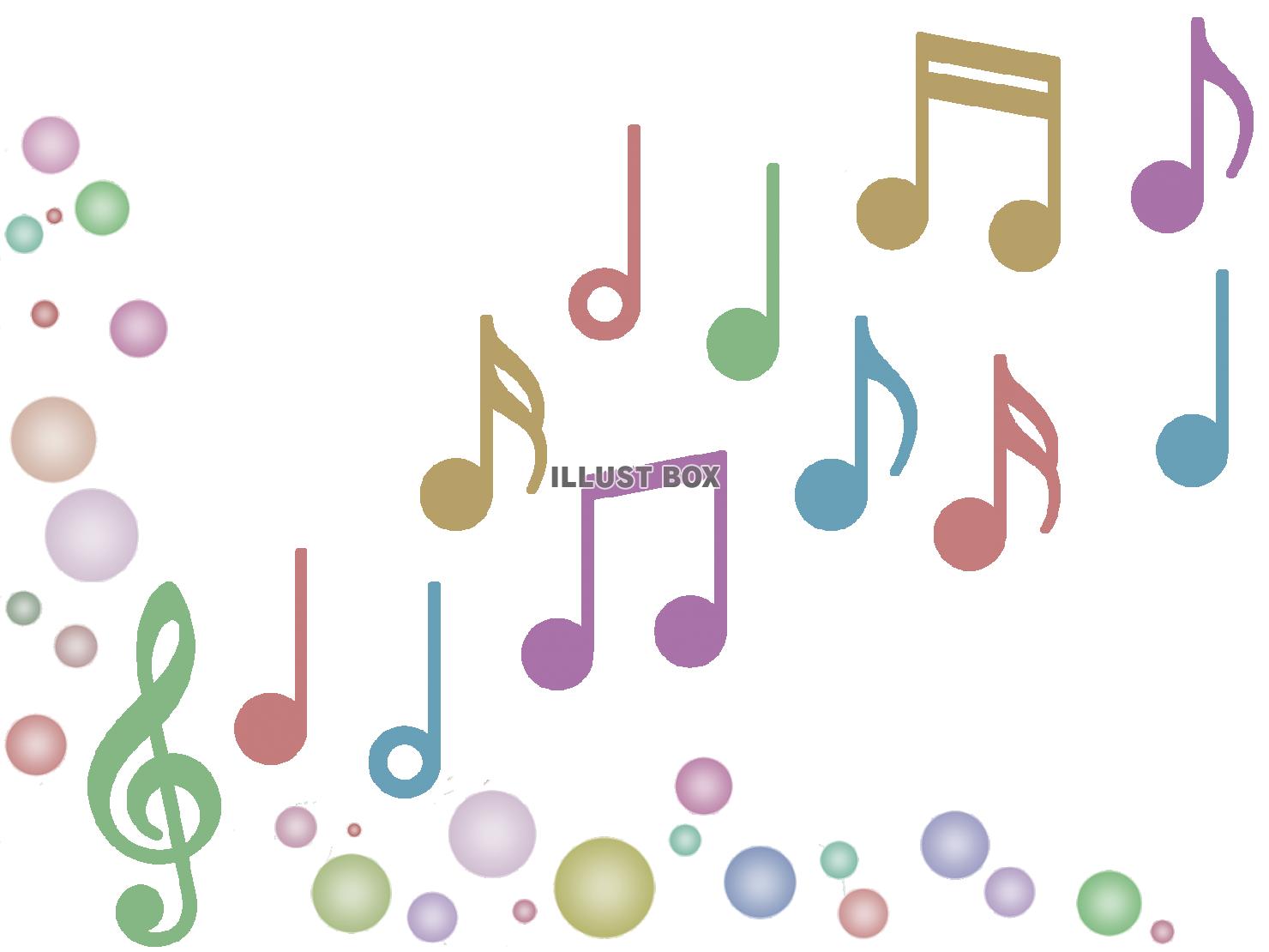 音符の壁紙画像シンプルな音楽会背景素材イラスト透過png