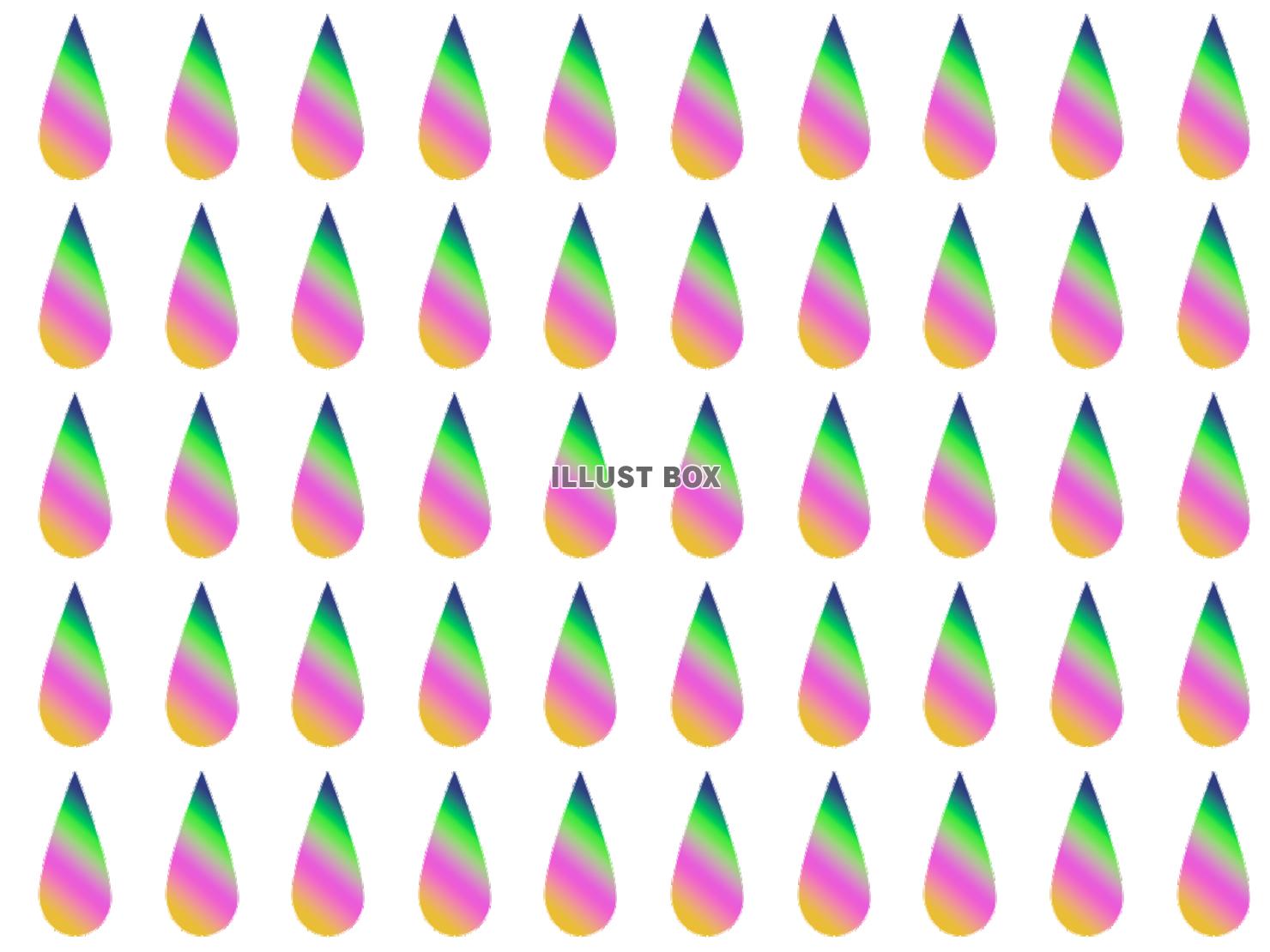 雨の雫のパターン背景【透過PNG】