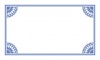 シンプルな名刺型の飾り枠