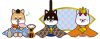 しばちゃんずひな祭り（透過PNG）