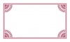 シンプルな名刺型の飾り枠