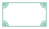 シンプルな名刺型の飾り枠