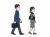 通勤する会社員のイラスト