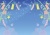 夜空の七夕笹飾りのある背景フレーム