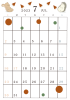 ２０２３年７月のカレンダー　ハリネズミとリス