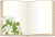 本のフレーム　くちなし（透過PNG）ZIPにEPS