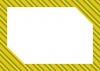 斜めのストライプの囲み枠（黄色）