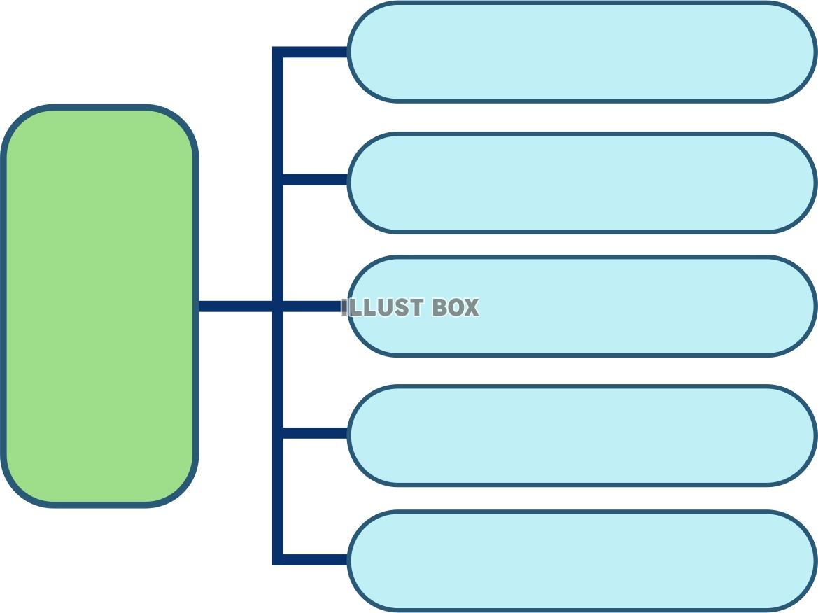 組織図風連結フレーム素材【JPEG】04