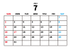 7_2023年カレンダー・7月_シンプル・横