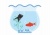 金魚鉢のイラスト