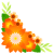 夏の花のワンポイントイラスト