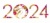 年賀状素材　2024年　辰年のロゴ