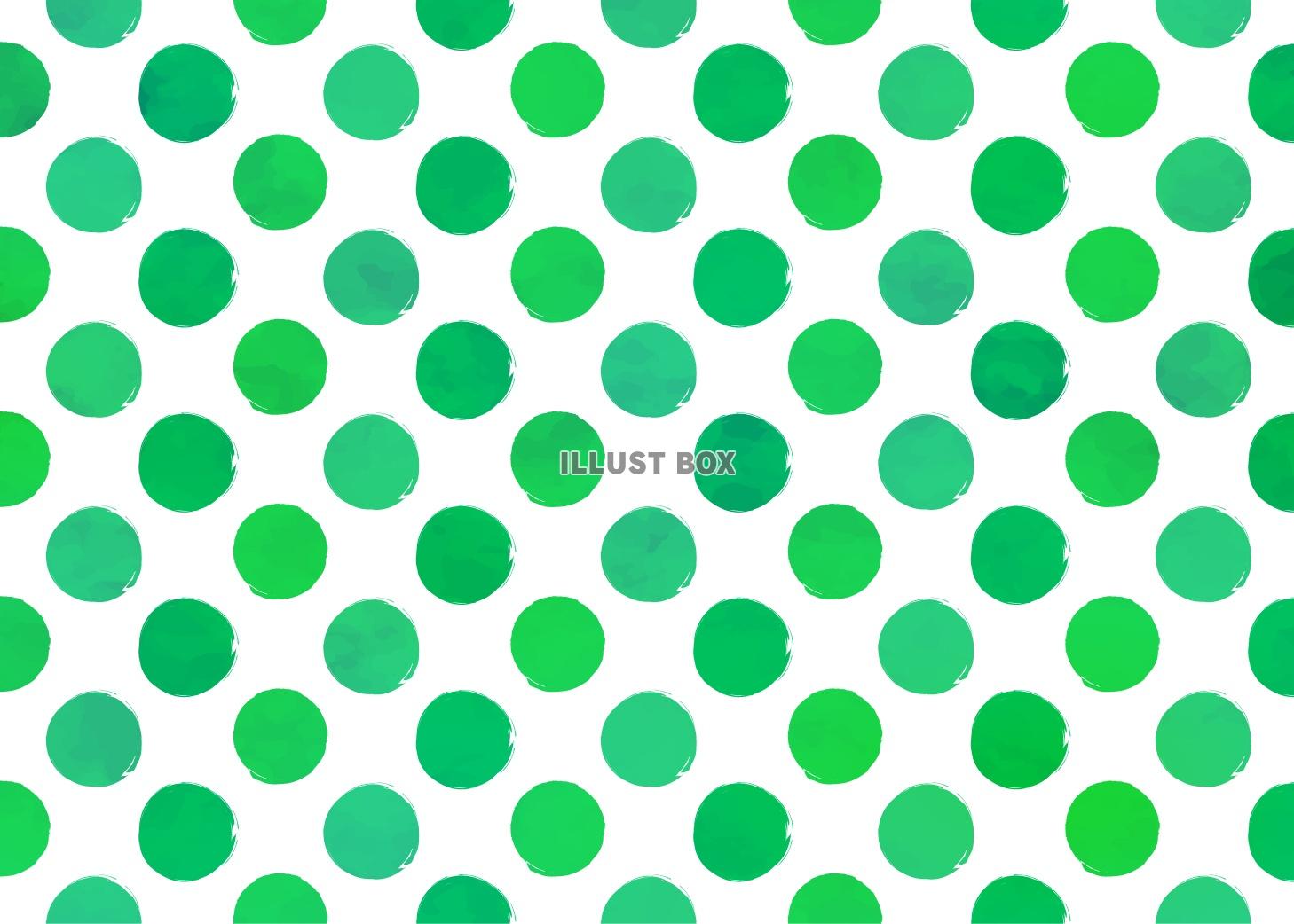 水玉模様の背景素材（緑）