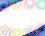カラフル花火フレーム　透過png