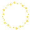 星の円形フレーム（黄色）