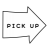 PICK UPの文字　矢印