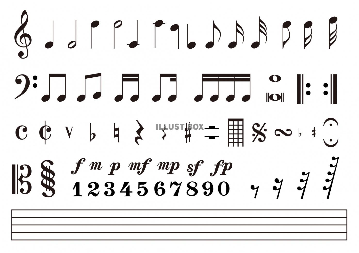 音符 音楽記号 ベクター