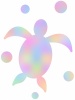 海亀の壁紙画像シンプル背景素材イラスト