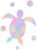 海亀の壁紙画像シンプル背景素材イラストpng透過