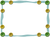 ボタンのフレームシンプル飾り枠素材イラスト透過png