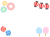 花火と提灯夏祭りフレーム　透過png