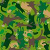 緑のネコの迷彩柄