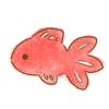 ゆるい手描き金魚イラスト