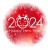 2024年　新年の円形シンボル