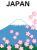 富士山と桜の花模様壁紙シンプル背景素材イラスト透過png