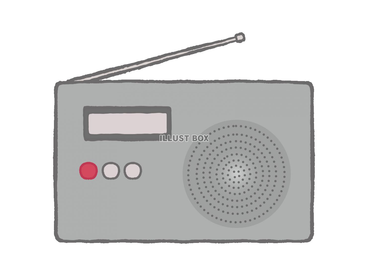 シンプルな小型ラジオ