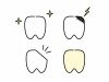 様々な歯のコンディションのイラスト