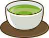緑茶が入った湯呑