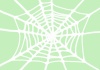 ハロウィン　背景に使える白い蜘蛛の巣