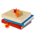 もみじと重ねた本のイラスト