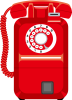 昭和レトロな公衆電話の赤電話