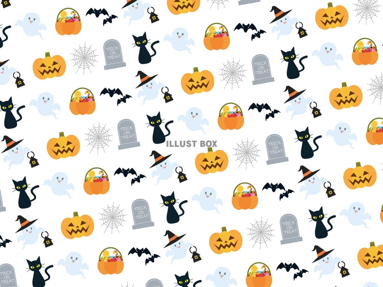 ハロウィンのパターン背景