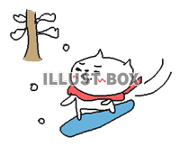 スノボの無料イラスト