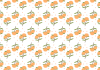秋のキンモクセイ柄のパターン背景